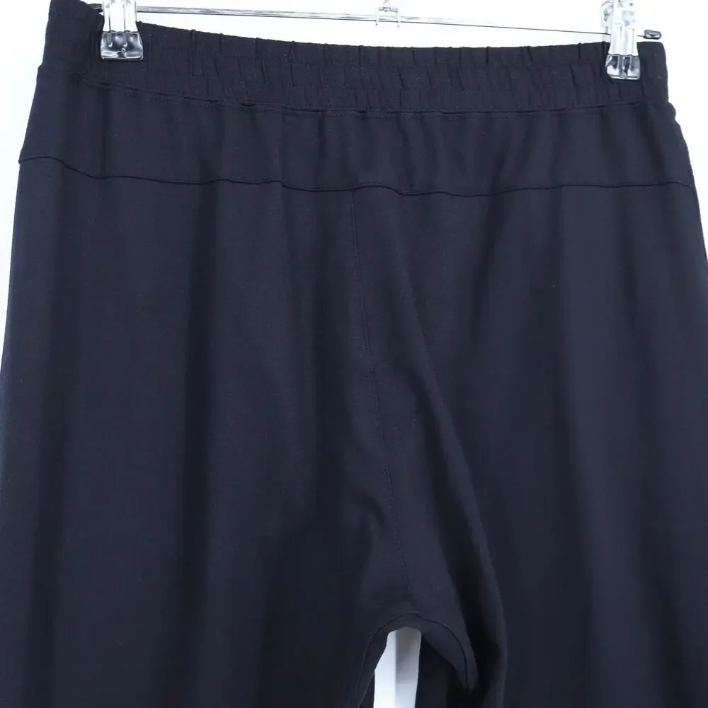 ALO Ankle Zip Tapered Pants Black Lightweight Pull On Active Women's S